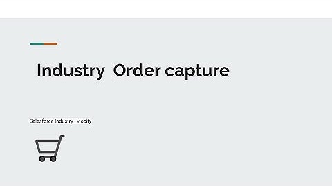 How to capture Order in Salesforce Industry vlocity #omnistudio