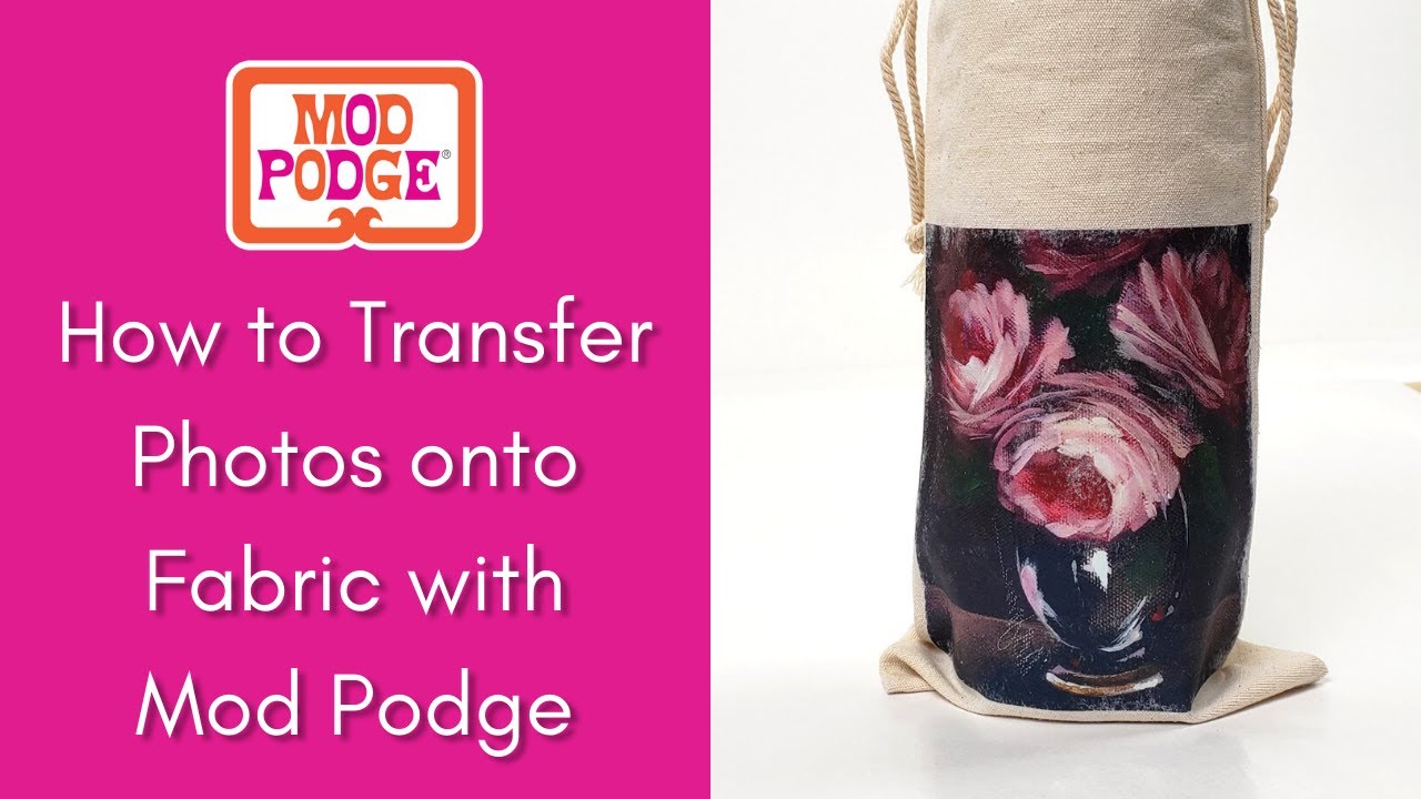 How To Transfer Photos Onto Fabric With Mod Podge YouTube