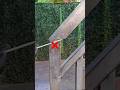 How to connect a square pipe to the end post of a ladder fence