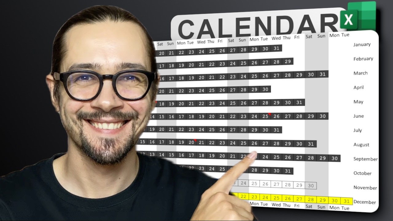Learn DATE functions by building THIS Calendar - YouTube