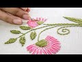 Embroidery Flower Designs Hand Stitching Ideas by HandiWorks