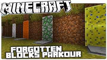 Minecraft | The Blocks You Never Seem To Remember... | Forgotten Blocks Parkour Custom Map