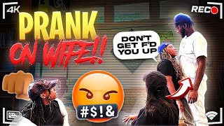 I HAD A MAN SLAP MY STUD WIFE ON HER 🍑 | THIS PRANK WENT LEFT QUICK FT. DANKsCOLE AND LIFE WITH QUE