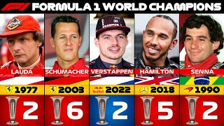 Formula 1 World Champions (1950-2022) 🏆