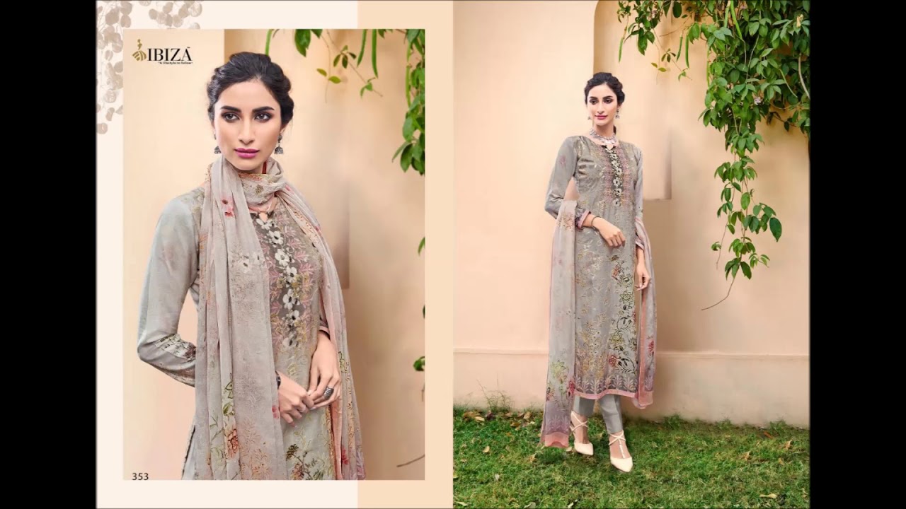 ELISE SEQUENCE WORK SUITS DESIGNER SALWAR SUIT MUSLIN