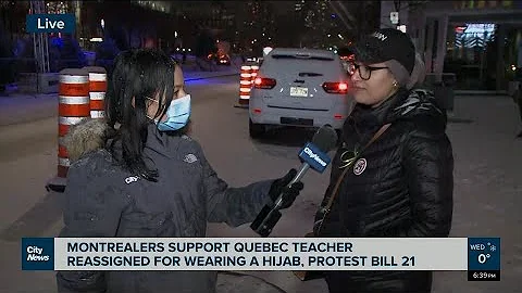 Montrealers protest bill 21