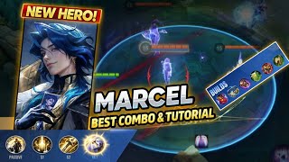 Mlbb NEW HERO MARCEL Full Guide, Best build + emblems | How to play marcel | Gameplay, Lore, Cosplay screenshot 2