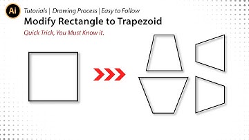 Quick Reshape to be Trapezoid in Adobe Illustrator