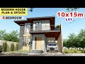 4 BEDROOM HOUSE DESIGN PHILIPPINES - 2 STOREY | HOUSE DESIGN UNDER 2 MILLION PHILIPPINES WITH PLAN