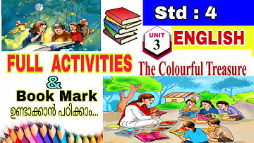 THE COLOURFUL TREASURE/FULL ACTIVITIES/STD 4/ENGLISH/PAGES OF WONDER/UNIT 3/BOOK MARK