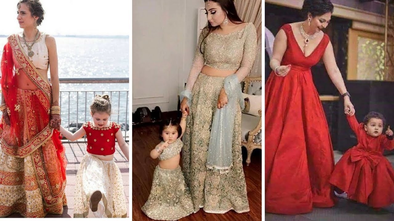 mom and daughter indian wedding dresses 