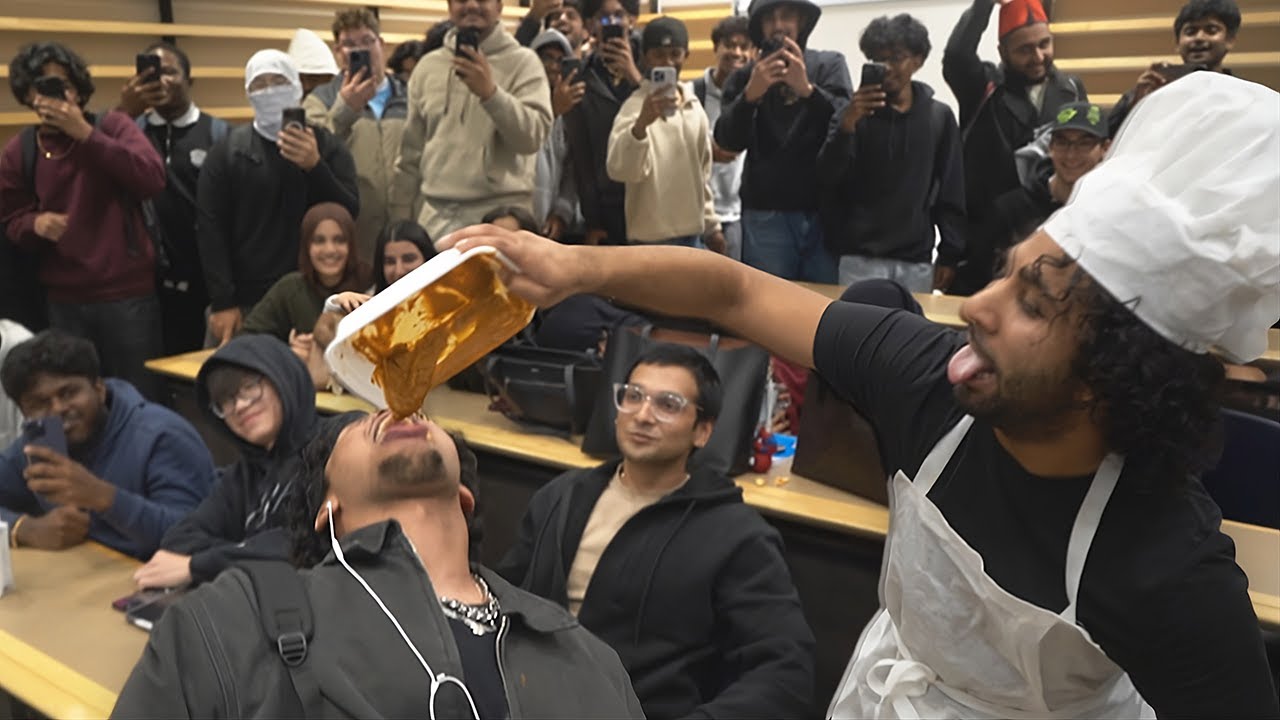 Готовим карри во время лекции в колледже!