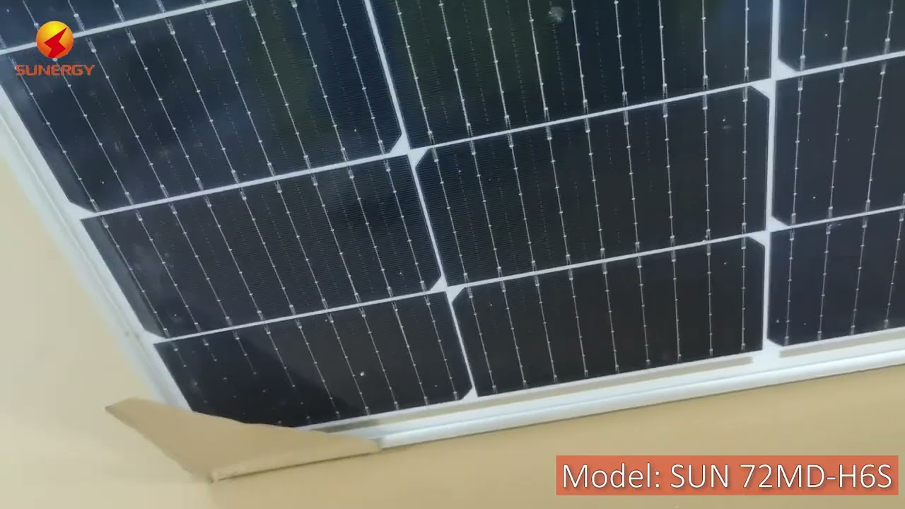 SUNERGY Bifacial 182mm Solar Cell Half-Cut PERC 9BB Solar Panel[SUN 72MD H6S]