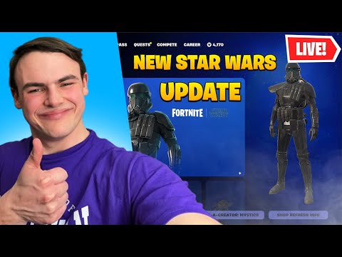 🔴LIVE! FRIDAY FORTNITE! NEW STAR WARS UPDATE! GET IN HERE! | USE CODE MYSTIC9 💙 #epicpartner