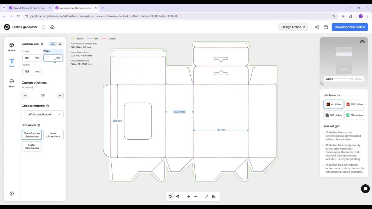 How to use Pacdora’s soap box template?