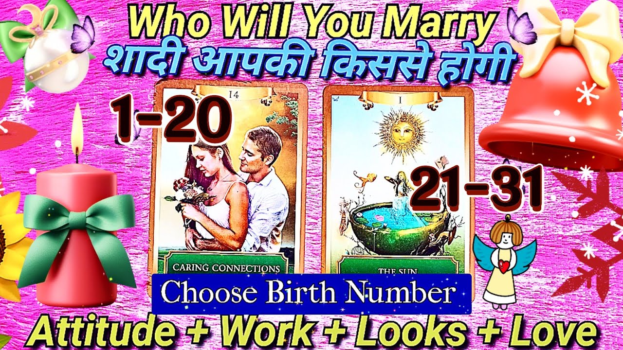 👉Who You'll End Up Marrying + Their Attitude Look Proff 💒👩‍❤️‍👨(Based-Birth Date)🔮✨Tarot Reading🧚‍♂️
