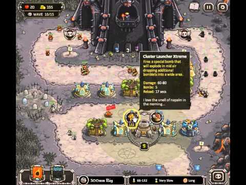 Kingdom Rush - Walkthrough - Final Stage - The Dark Tower - Campaign -