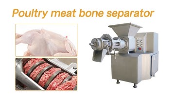 Poultry meat bone separator machine | chicken deboning machine