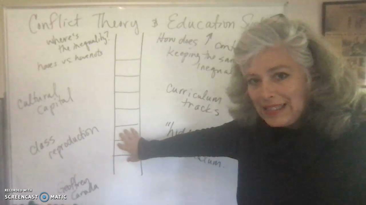 Sociology week 14 lesson 3 conflict theory and education