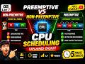 CPU Scheduling Explained 🤯 | Preemptive vs Non-Preemptive Scheduling 🔥 |  OS Lec 7