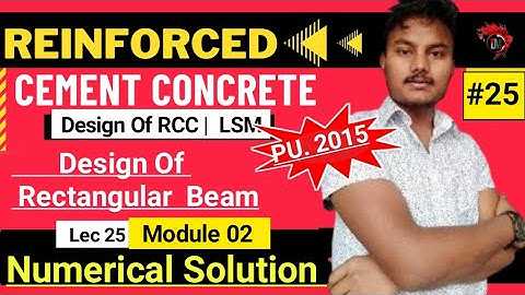 #25|Design Of Doubly Reinforced Beam| RCC|Numerical Solution|Design Of Beam |LSM|Singly Reinforced