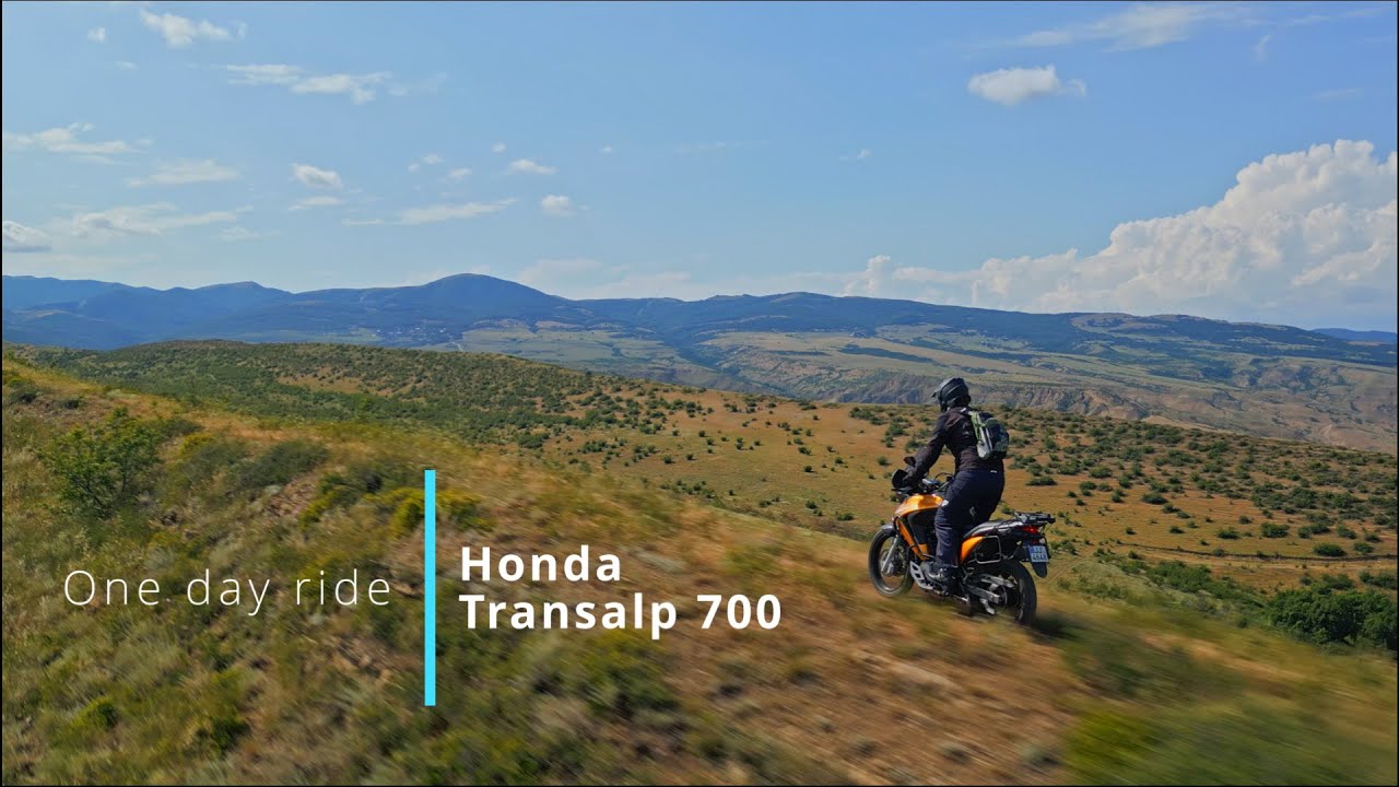 One day on ADV bike - Honda Transalp 700 POV