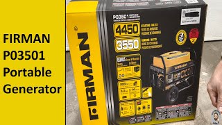 Firman Generator P03501 Unboxing and Startup