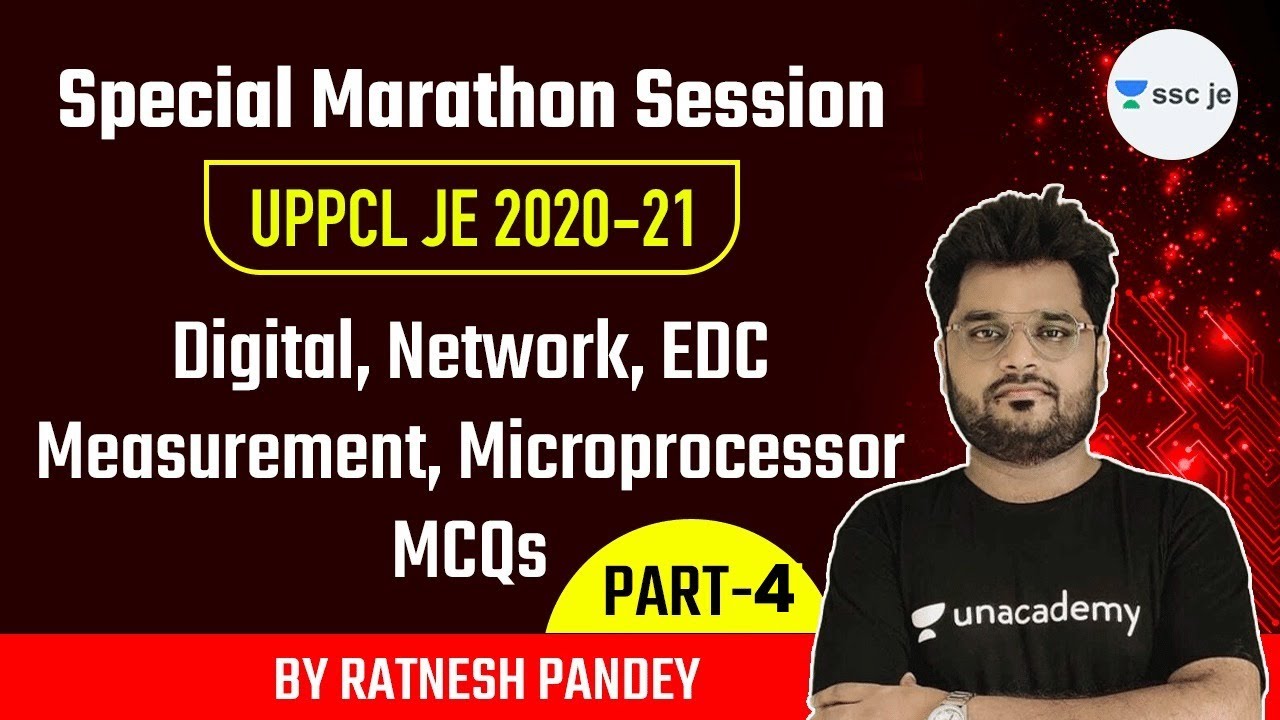 UPPCL JE 2020-21 | Special Marathon Session on Digital, Network, EDC by Ratnesh Pandey | Part-4