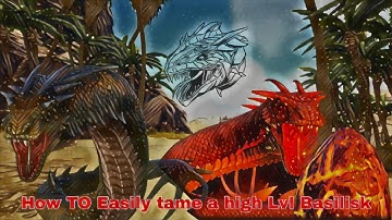 Ark Survival Evolved: Easy way to tame a high level Basilisk!