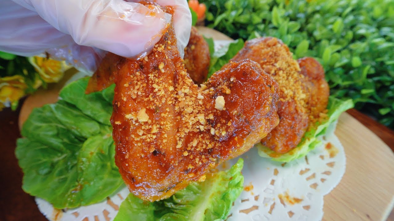 🔥Delicious sweet and spicy chicken wings Korean Fried Chicken Easy chicken wing recipe 🔴 Tasty