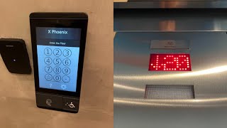 500 FPM ThyssenKrupp Agile Traction Elevators A-E at X Phoenix in Phoenix, AZ