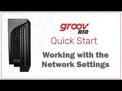 使用Groov Rio上的网络设置