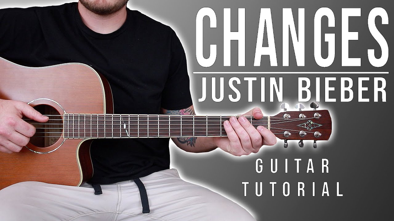 How to Play "Changes" by Justin Bieber on Guitar for Beginners *CHORDS