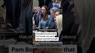 SHE LOVES TRUMP .. SHE LOST HER JOB #pambondi #trump #justicedepartment