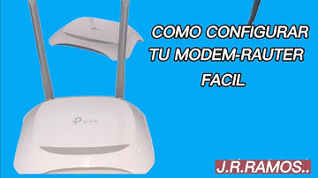 Como configurar tu Modem Router tp-link W8961N Con tu Celular sin la necesida de una PC .