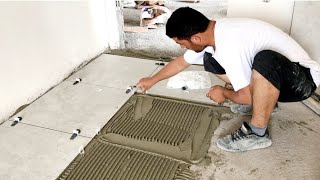 Türki̇ye De Ustasindan 60X60 Serami̇k Döşemesi̇ Nasil Yapilir How To Make Ceramic Flooring 
