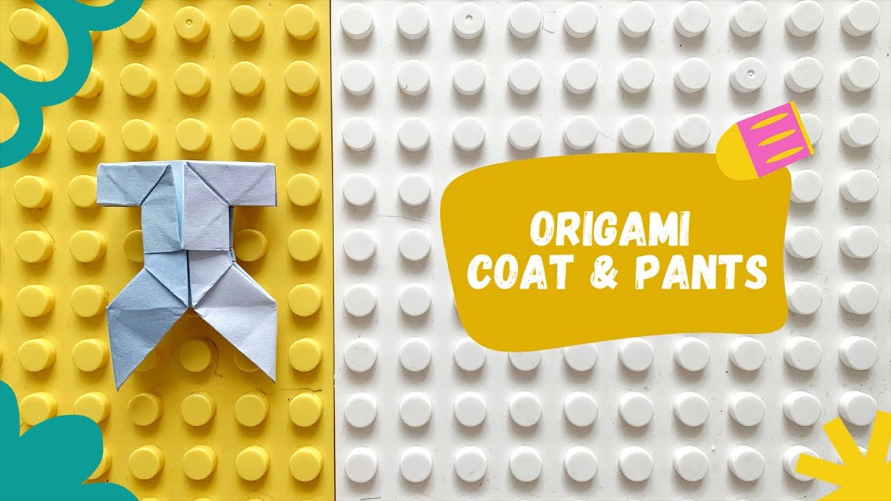 Origami garments: origami coat and origami pants - YouTube