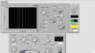 LabView Demonstration -  Signal Generator & Oscilloscope