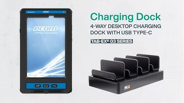 Tab-Ex® 03 Series – 4-Way Desktop Charging Dock | USB Type-C