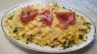 Farfalle Con Speck E Zafferano