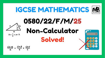 IGCSE Maths 2025-0580/22/f/m/2025 Non-Calculator paper #igcse #maths #igcsemath #education #2025