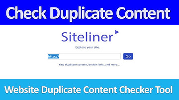 How to check duplicate content of your website | siteliner | free duplicate content checker | SEO