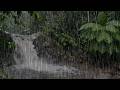 Heavy Rain for Sleeping Fast | Calm Forest Rain Sounds All Night