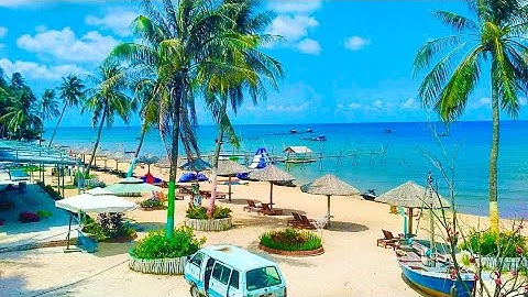 Bãi Tắm Khu Resort Sunset Beach Và AVS Hotel Phú Quốc Quá Đông Khách Nước Ngoài Đến Tắm Về Chiều