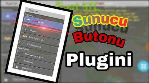 Sunucu Butonu Plugini Pocketmine&Atalay (Satılık)