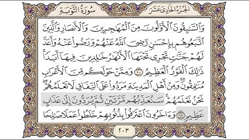 القرآن الكريم الصفحة (203) للشيخ محمد أيوب رحمه الله تعالى