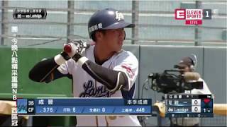20180525 二軍 統一@LM 成晉打擊與守備