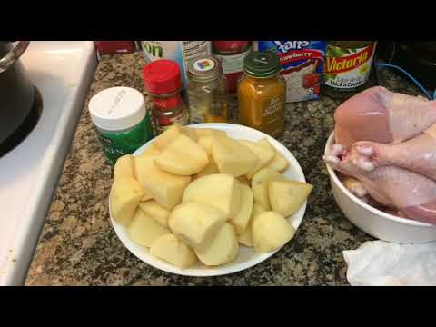 Burmese chicken curry with potatoes
