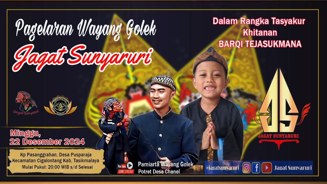 LIVE II JAGAT SUNYARURI KI SENDA RIWANDA BANDUNG SYUKURAN KHITANAN BARQI TEJASUKMANA - CIGALONTANG