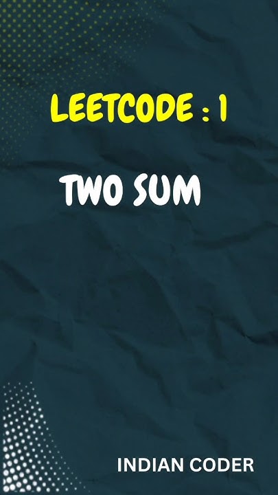 Leetcode 1: Python Two Sum Solution [2024] #python #codingtips #coder ...